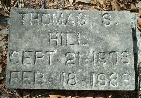 Thomas S. Hill Gravestone Photo