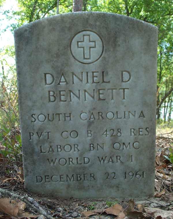 Daniel D. Bennett Gravestone Photo