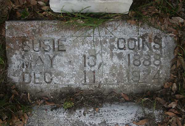 Susie Goins Gravestone Photo