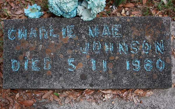Charlie Mae Johnson Gravestone Photo