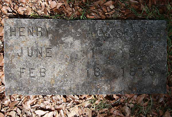 Henry Jackson Gravestone Photo