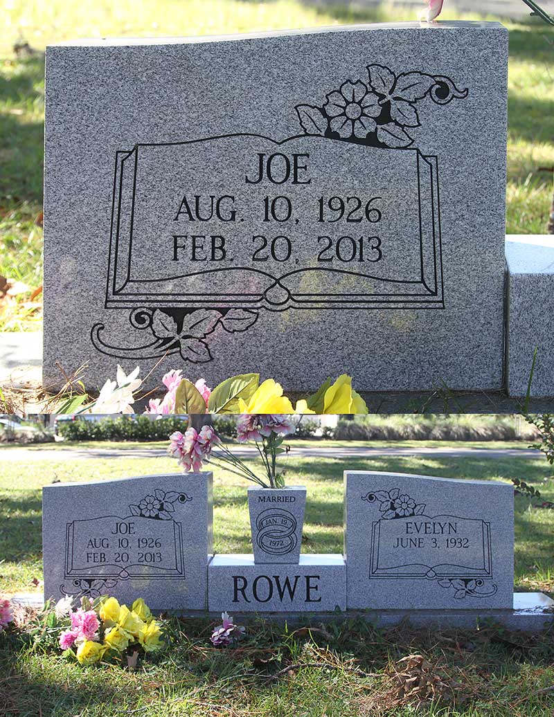 Joe Rowe Gravestone Photo