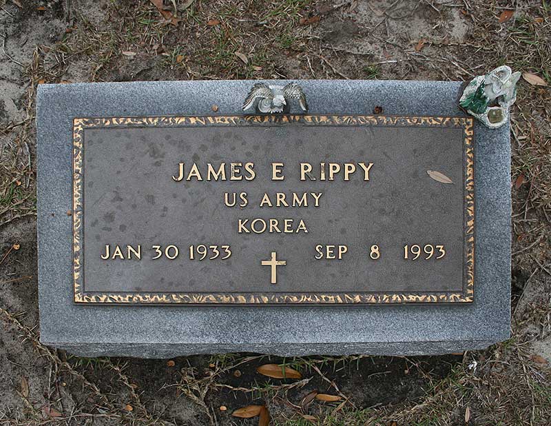 James E Rippy Gravestone Photo