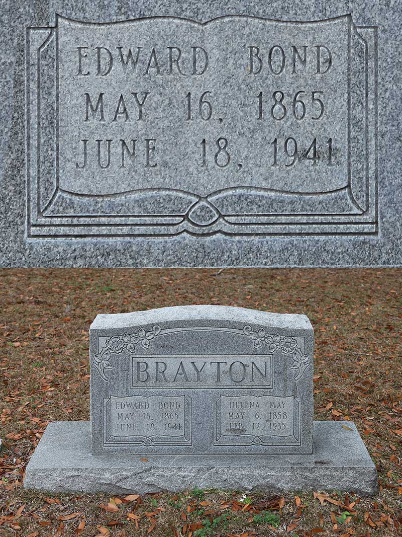 Edward Bond Brayton Gravestone Photo
