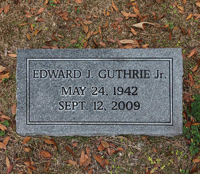 Edward J Guthrie  Gravestone Photo
