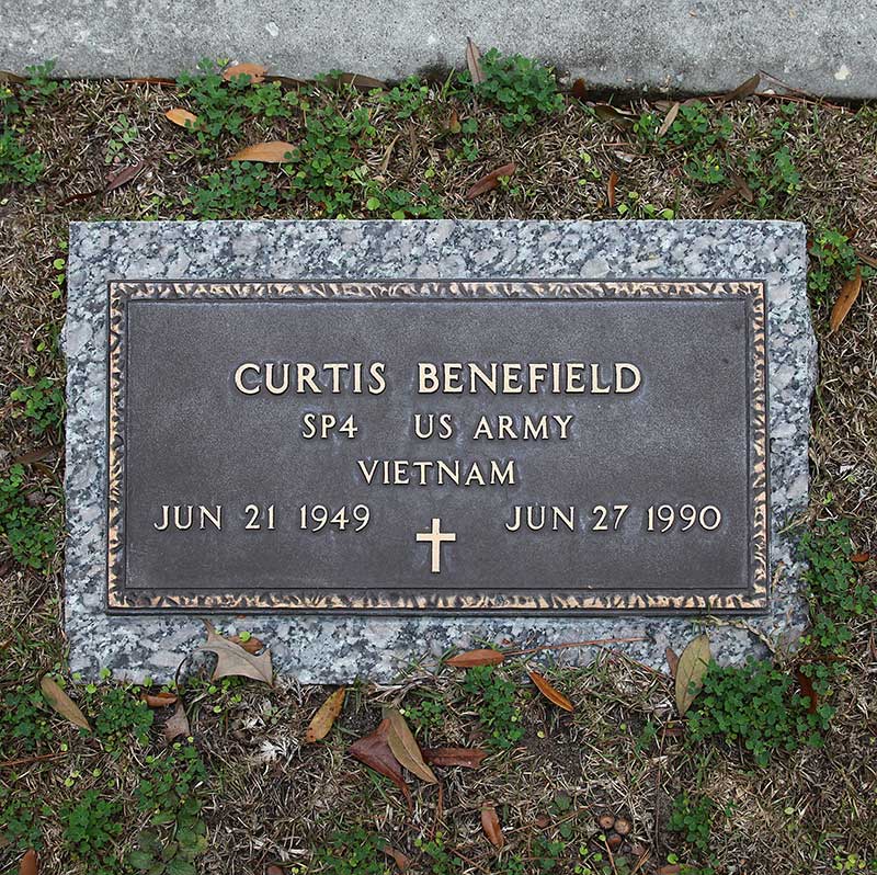 Curtis Benefield Gravestone Photo