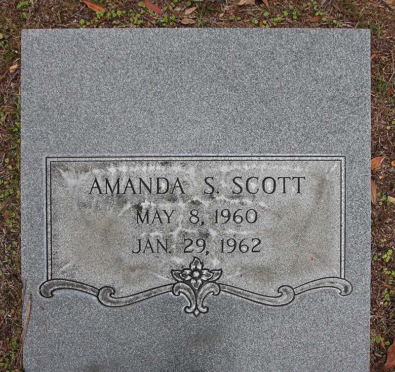 Amanda S Scott Gravestone Photo