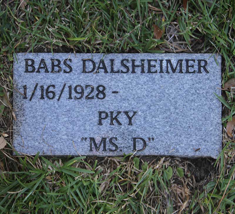 Babs Dalsheimer Gravestone Photo