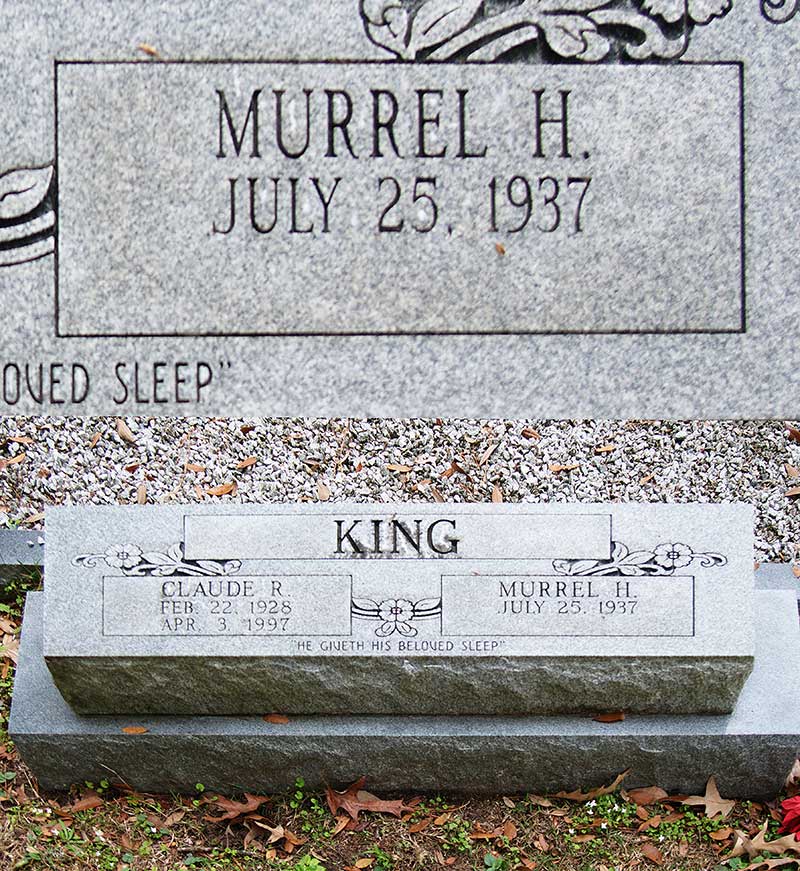 Murrel H. King Gravestone Photo