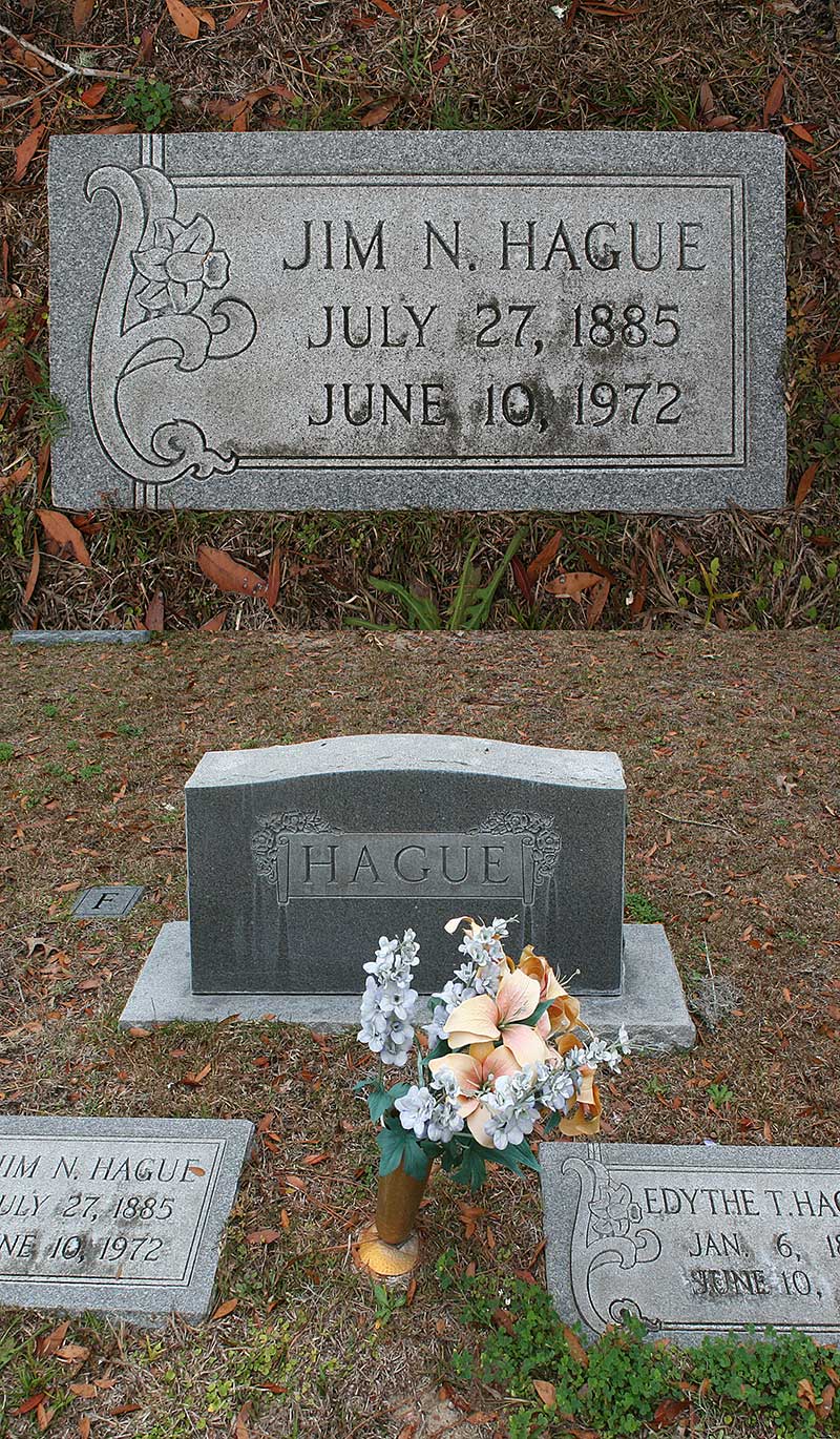 Jim N. Hague Gravestone Photo