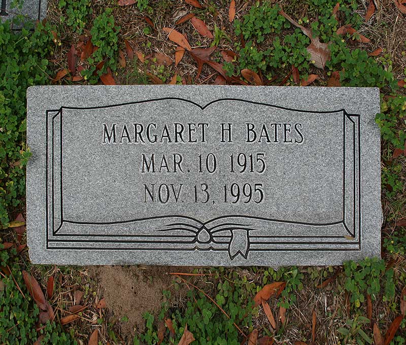 Margaret H Bates Gravestone Photo