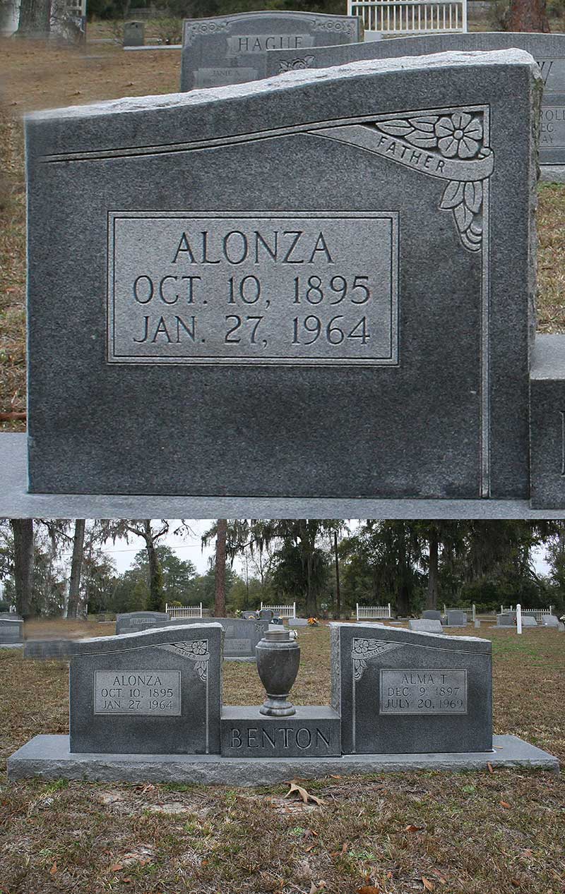 Alonza Benton Gravestone Photo