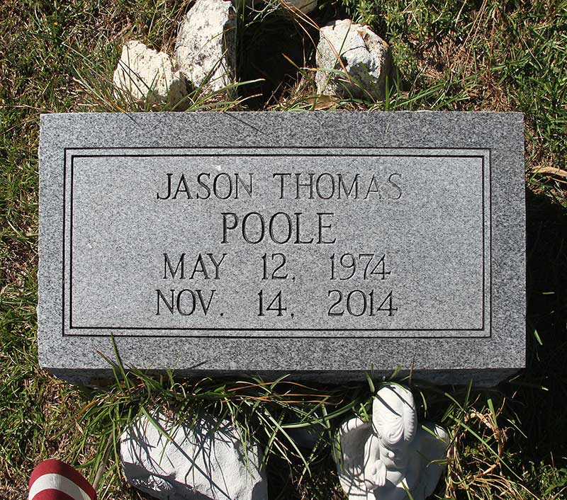 Jason Thomas Poole Gravestone Photo