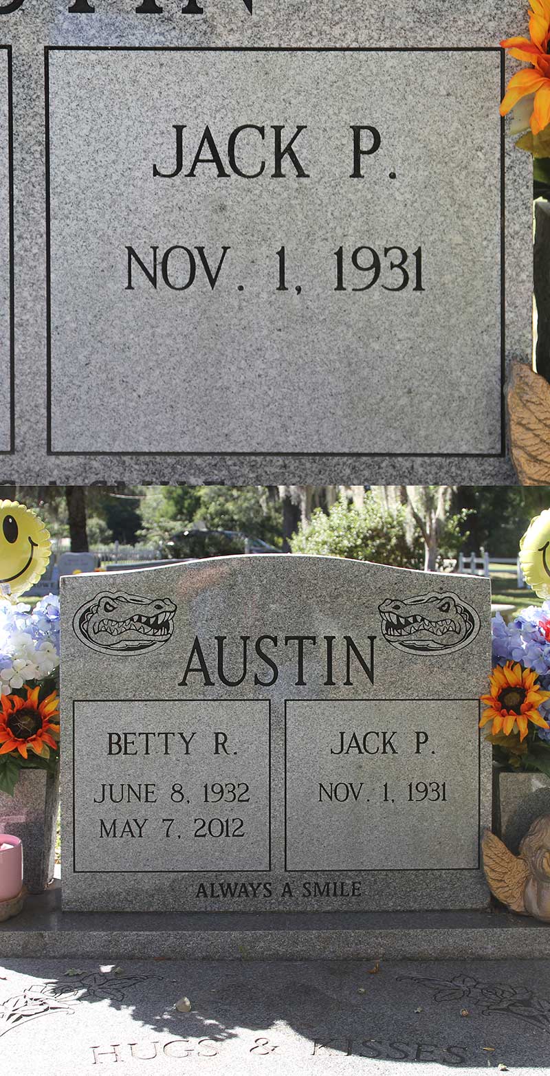 Jack P. Austin Gravestone Photo