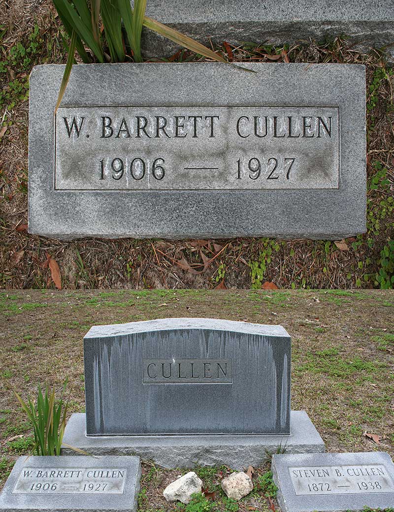 W. Barrett Cullen Gravestone Photo