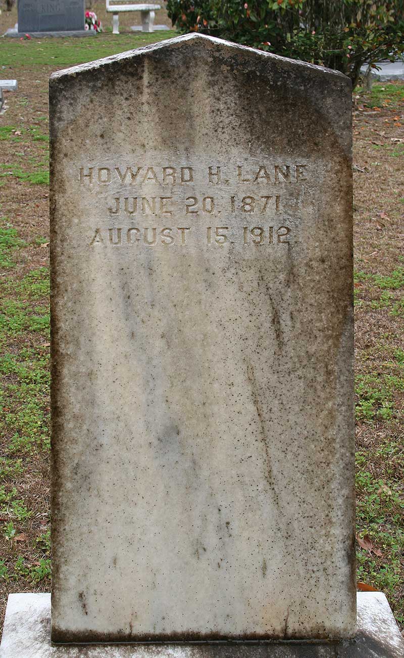 Howard Lane Gravestone Photo