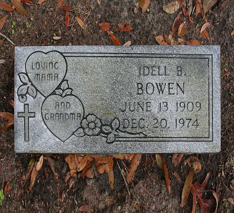 Idell B Bowen Gravestone Photo