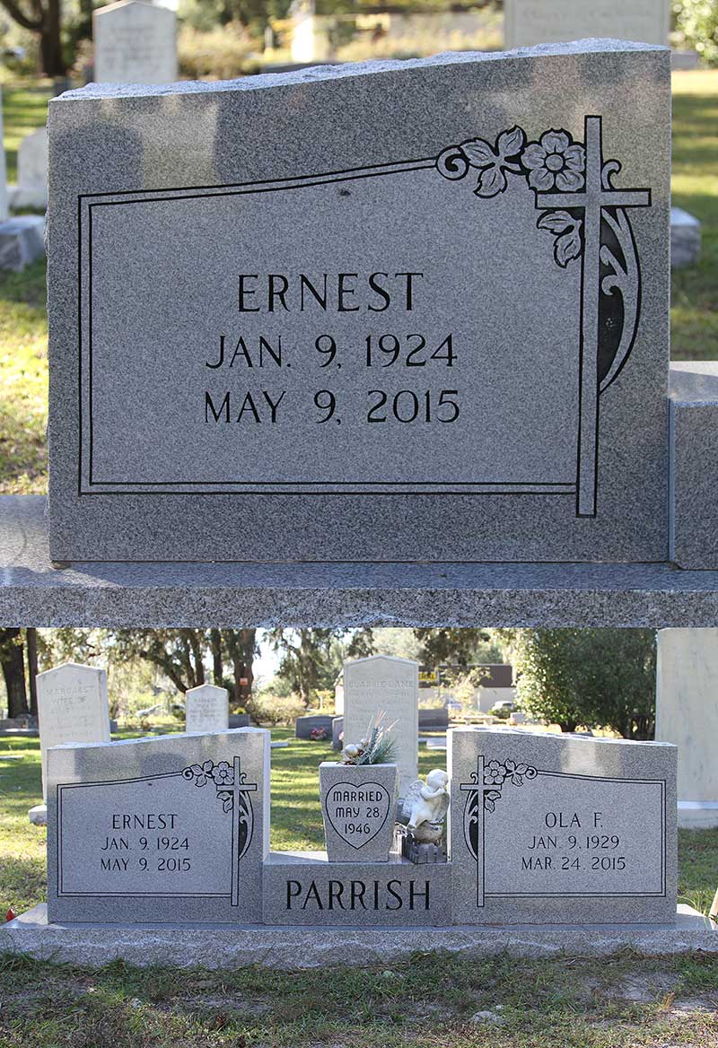 Ernest Parrish Gravestone Photo