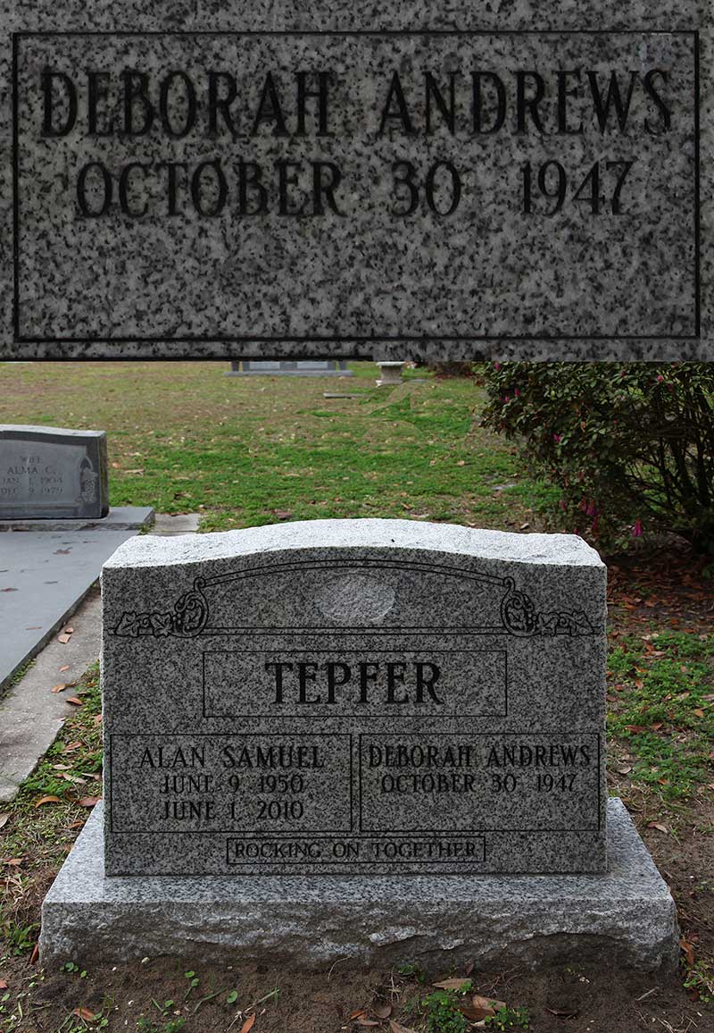 Deborah Andrews Tepfer Gravestone Photo