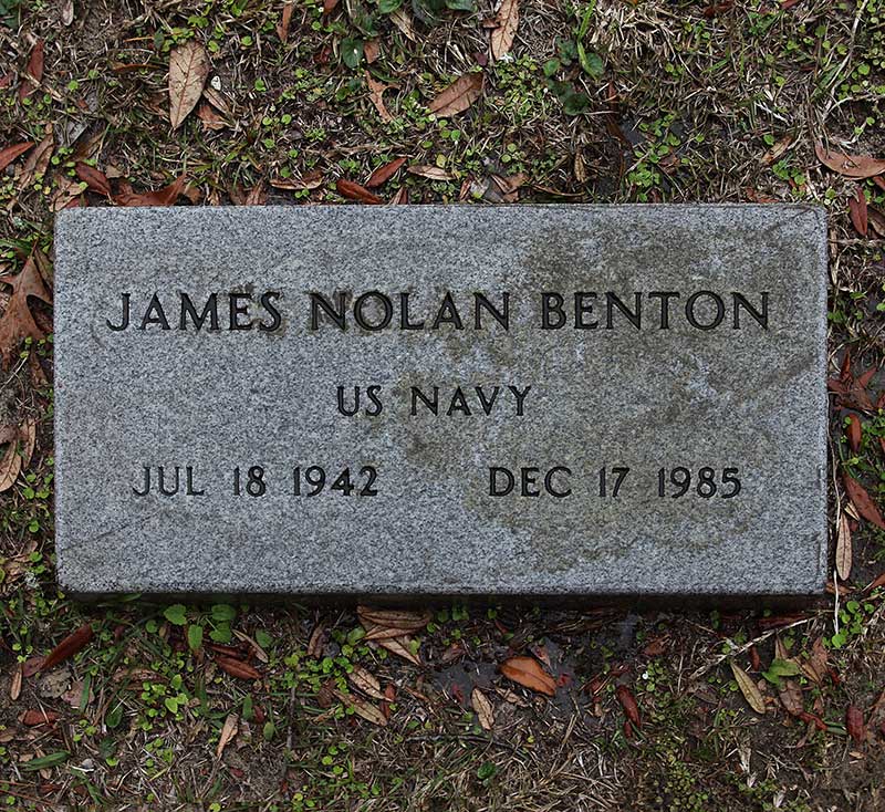 James Nolan Benton Gravestone Photo