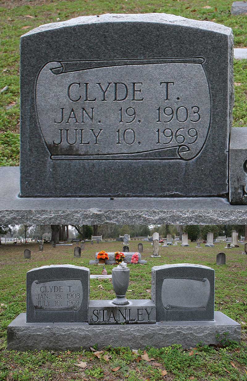 Clyde T Stanley Gravestone Photo