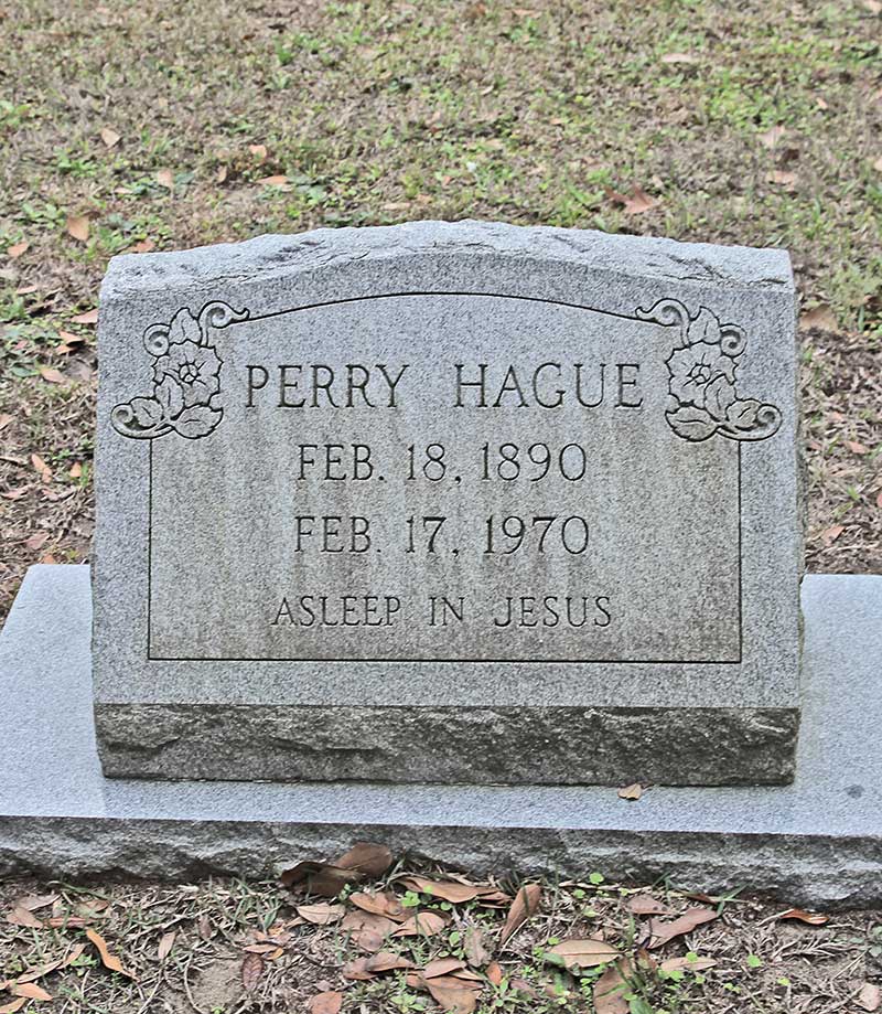 Perry Hague Gravestone Photo
