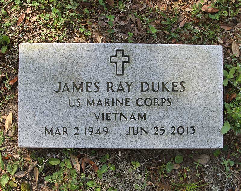 James Ray Dukes Gravestone Photo