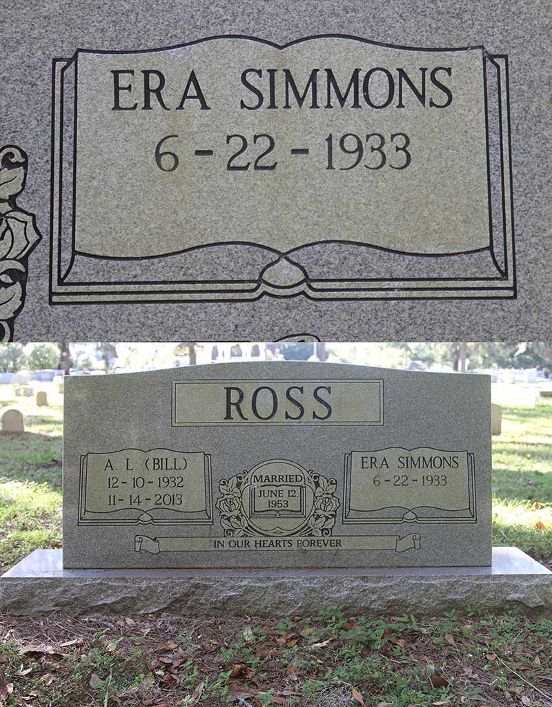 Era Simmons Ross Gravestone Photo