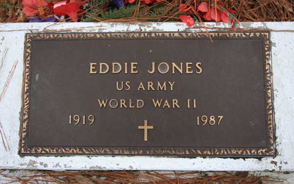 Eddie Jones Gravestone Photo