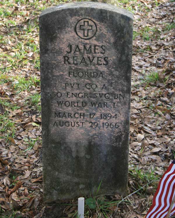 James Reaves Gravestone Photo