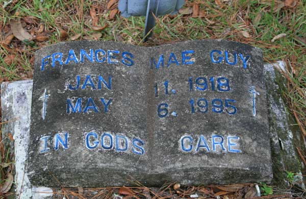 Frances Mae Guy Gravestone Photo