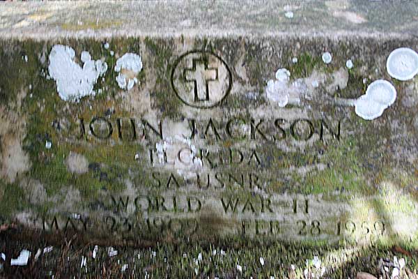 John Jackson Gravestone Photo