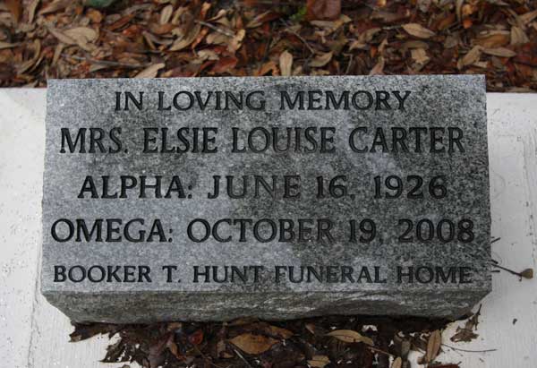 Elsie Louise Carter Gravestone Photo