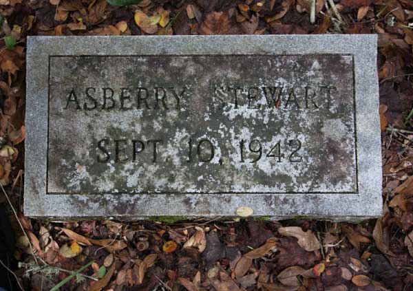 Asberry Stewart Gravestone Photo