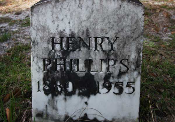 Henry Phillips Gravestone Photo