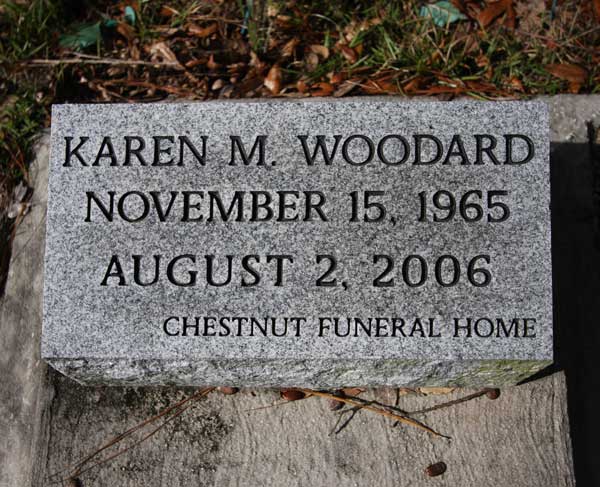 Karen M. Woodard Gravestone Photo