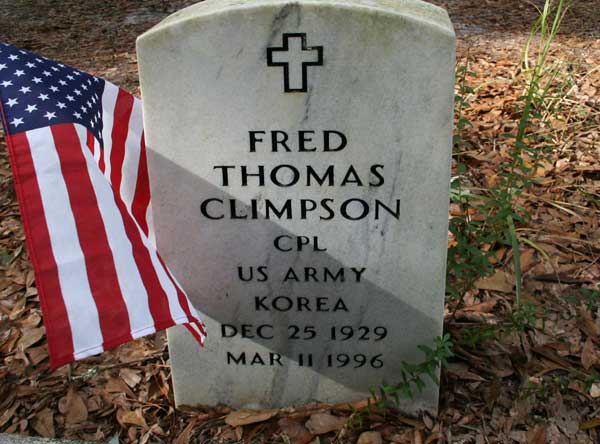 Fred Thomas Climpson Gravestone Photo