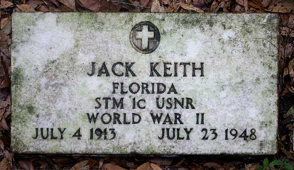 Jack Keith Gravestone Photo