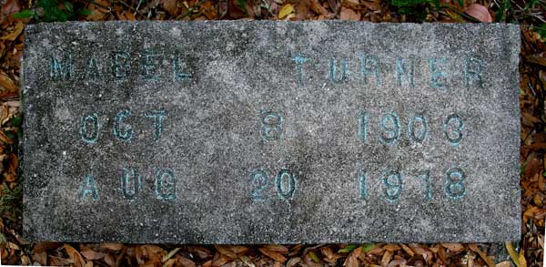 Mabel Turner Gravestone Photo