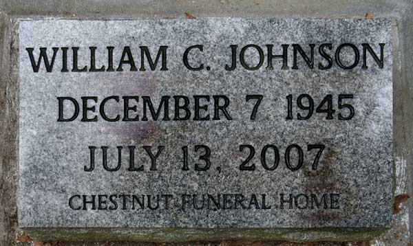 William C. Johnson Gravestone Photo