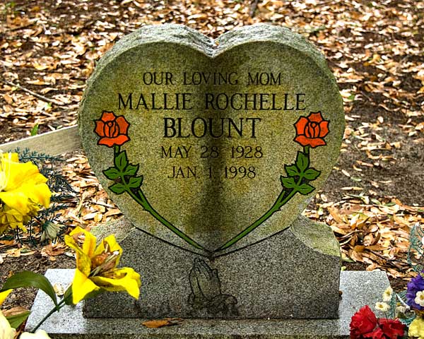 Mallie Rochelle Blount Gravestone Photo