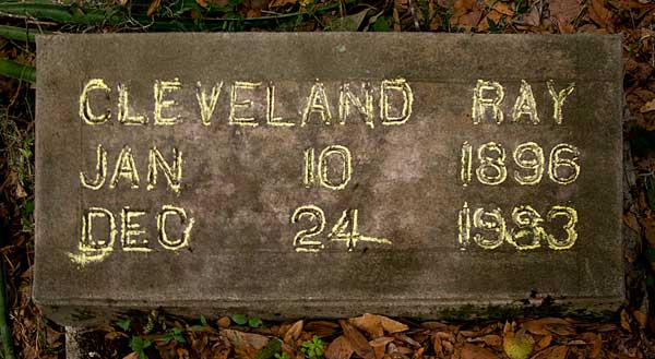 Cleveland Ray Gravestone Photo