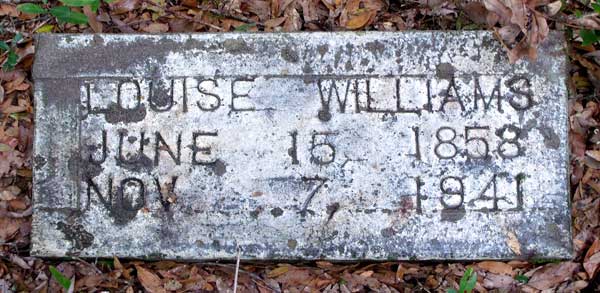 Louise Williams Gravestone Photo