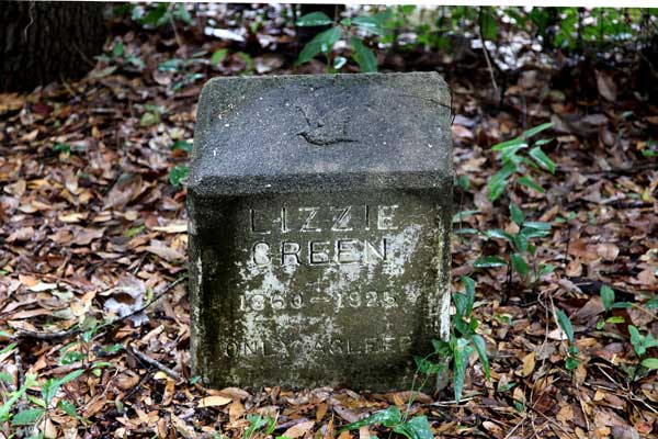 Lizzie Green Gravestone Photo
