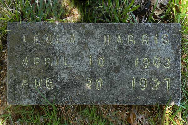 Leola Harris Gravestone Photo