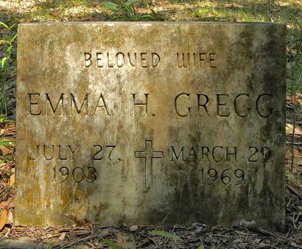 Emma H. Gregg Gravestone Photo