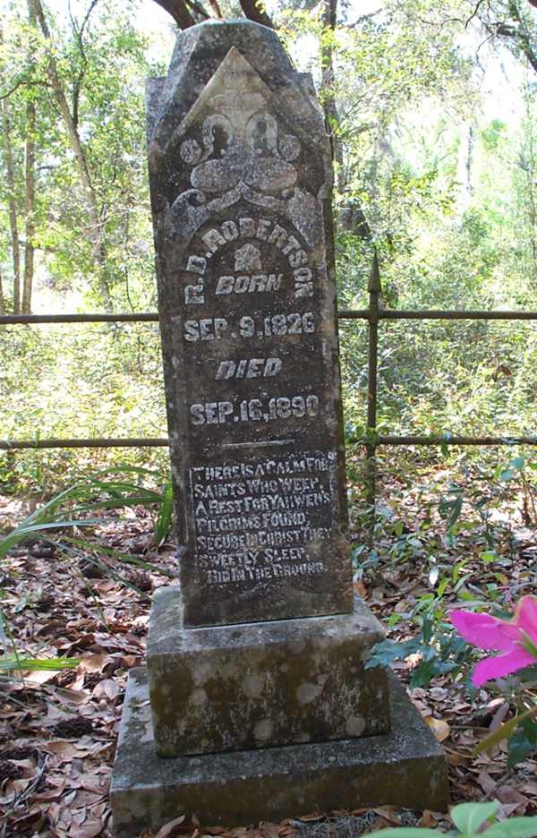 R.D. Robertson Gravestone Photo