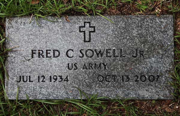 Fred C Sowell Gravestone Photo
