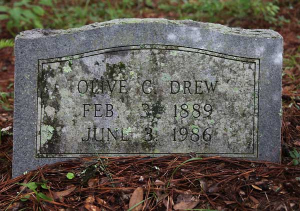 Olive C. Drew Gravestone Photo