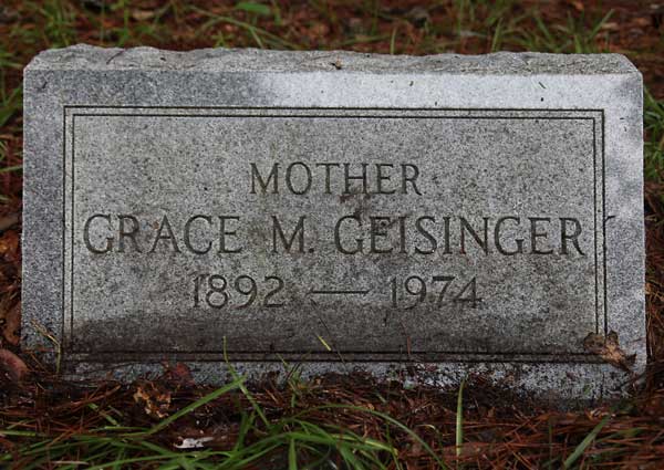 Grace M. Geisinger Gravestone Photo